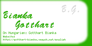 bianka gotthart business card
